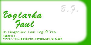boglarka faul business card